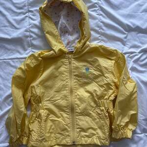 Vintage Okie Dokie Toddler 4T Yellow Lightweight Lined Windbreaker Jacket